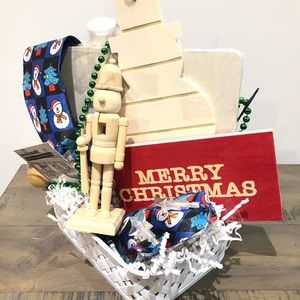 Small Festive Curated Pre-Wrapped Holiday Gift Basket